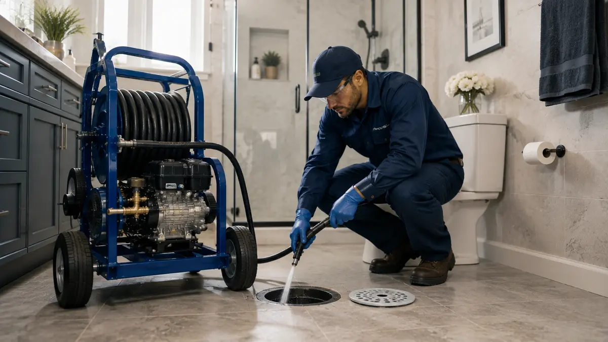 Bathroom Drain Hydro Jetting in Pico Rivera