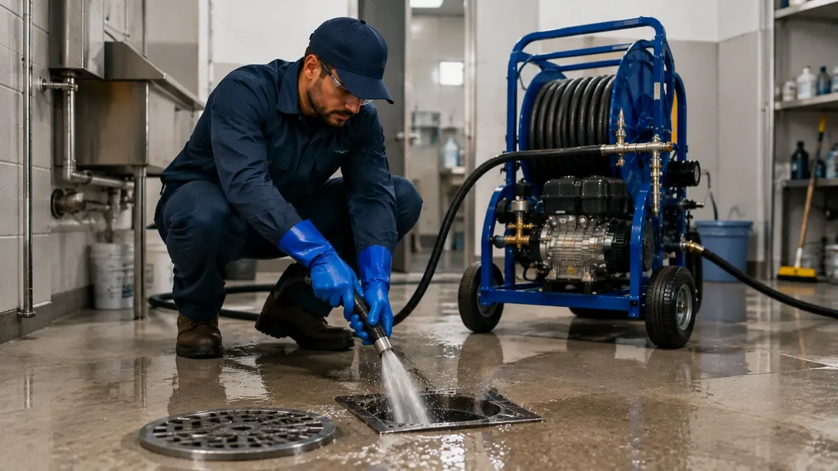 Floor Drain Hydro Jet Cleaning in Pico Rivera