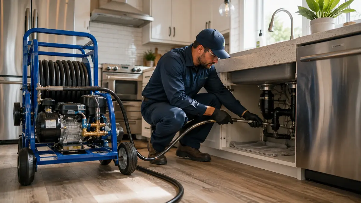 Kitchen Drain Hydro Jetting in Pico Rivera