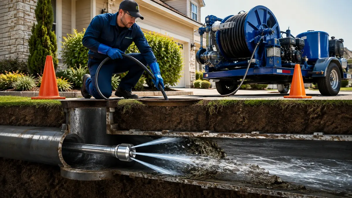Main Sewer Line Hydro Jet Cleaning in Pico Rivera