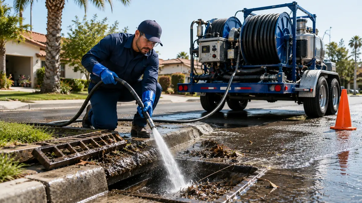 Storm Drain Hydro Jet Cleaning in Pico Rivera